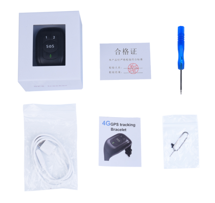 GPS 4G手环包装配件